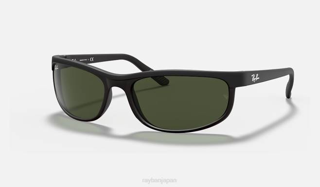 Ray-Ban マットブラック/グリーン 男性 プレデター2 サングラス 44RX603