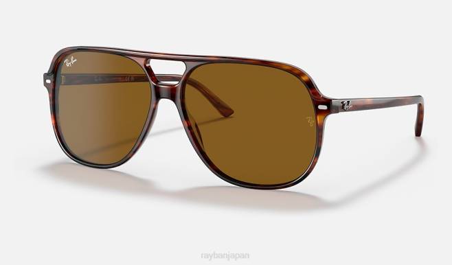 Ray-Ban ポリッシュドハバナ/ブラウン 男性 明細書 サングラス 44RX111