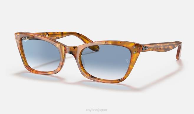 Ray-Ban ポリッシュドトータス/ブルー 男性 レディ・バーバンク サングラス 44RX1154