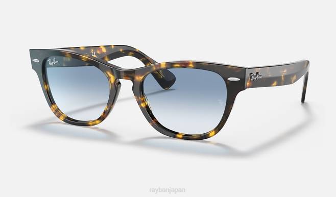 Ray-Ban ポリッシュドイエローハバナ/ブルー 男性 ララミー サングラス 44RX1225