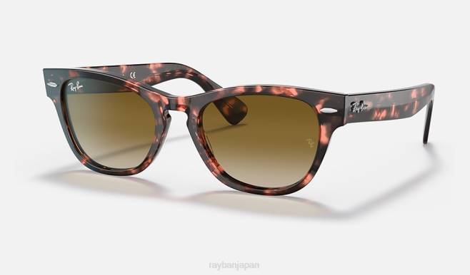 Ray-Ban ポリッシュドピンクハバナ/ブラウン 男性 ララミー サングラス 44RX1226