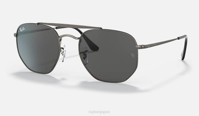 Ray-Ban マットガンメタル/ダークグレー 男性 マーシャルアンティーク サングラス 44RX1337