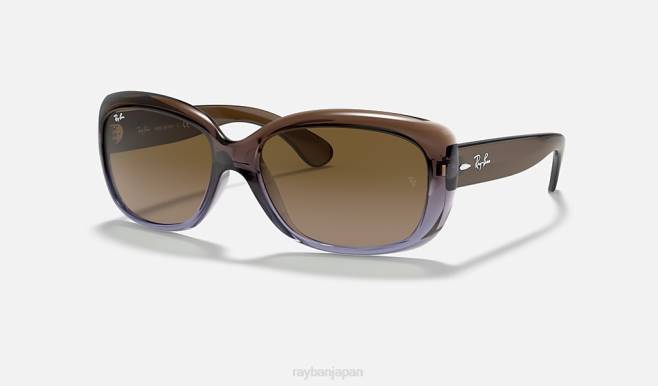 Ray-Ban ポリッシュブラウン/ブラウン 女性 ジャッキー、ああ サングラス 44RX1564