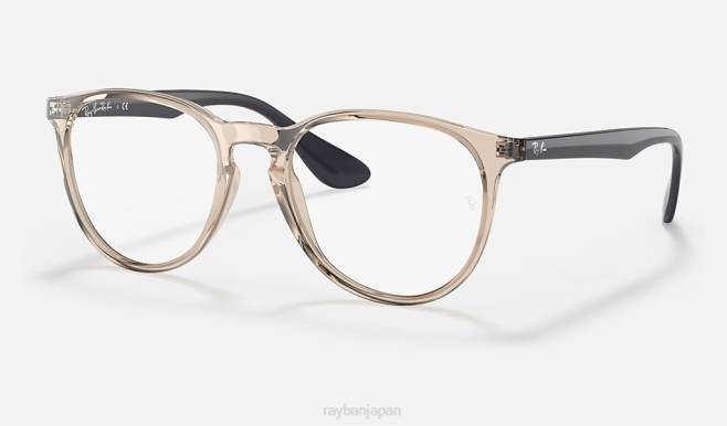 Ray-Ban 磨かれた透明な茶色 男性 エリカ光学 眼鏡 44RX1639