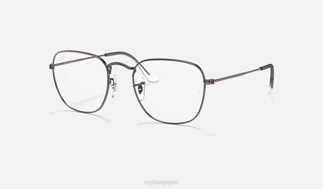 Ray-Ban ポリッシュガンメタル 男性 フランク光学 眼鏡 44RX1830