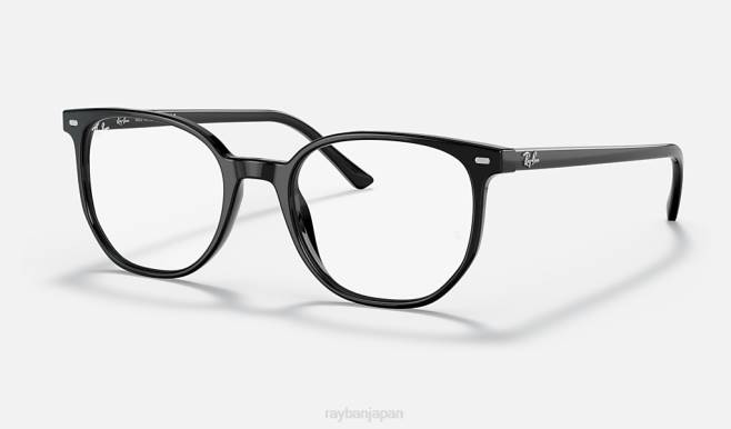 Ray-Ban ポリッシュブラック 男性 エリオット光学 眼鏡 44RX1942
