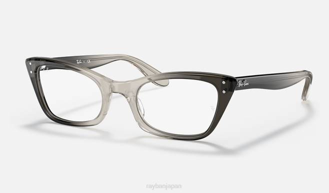 Ray-Ban 洗練された透明なグレー 男性 レディ・バーバンクの光学機器 眼鏡 44RX1952