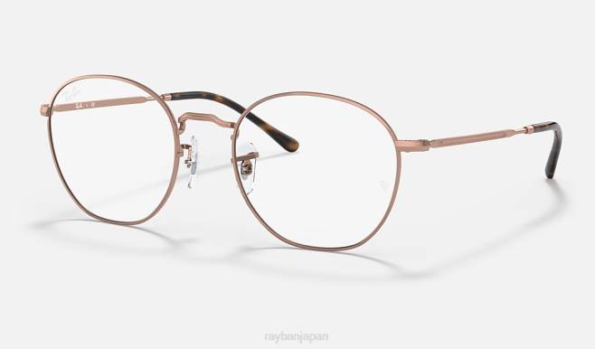 Ray-Ban 磨かれた銅 男性 ロブ光学 眼鏡 44RX1982