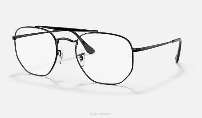 Ray-Ban ポリッシュブラック 男性 マーシャルオプティクス 眼鏡 44RX2045