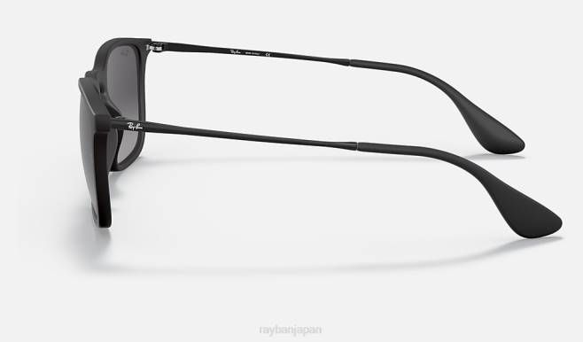 Ray-Ban マットブラック/グレー 男性 クリス サングラス 44RX229