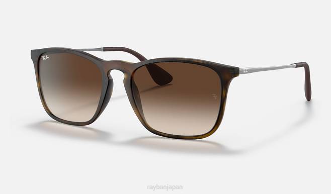 Ray-Ban マットハバナ/ブラウン 男性 クリス サングラス 44RX230