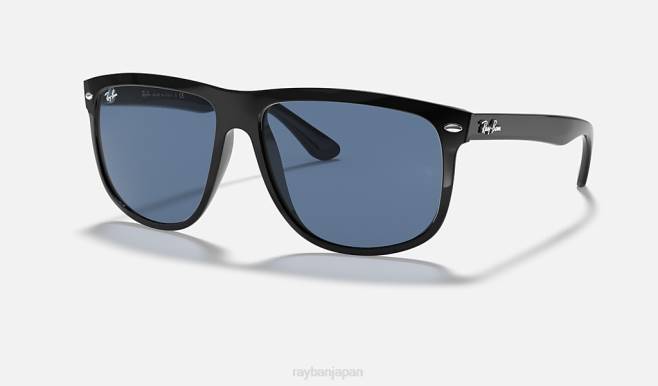 Ray-Ban ポリッシュブラック/ダークブルー 男性 彼氏 サングラス 44RX263