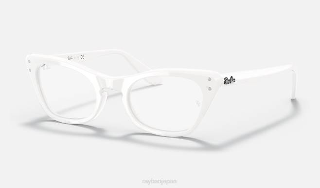 Ray-Ban ポリッシュホワイト 子供たち ミス・バーバンク光学 眼鏡 44RX2707