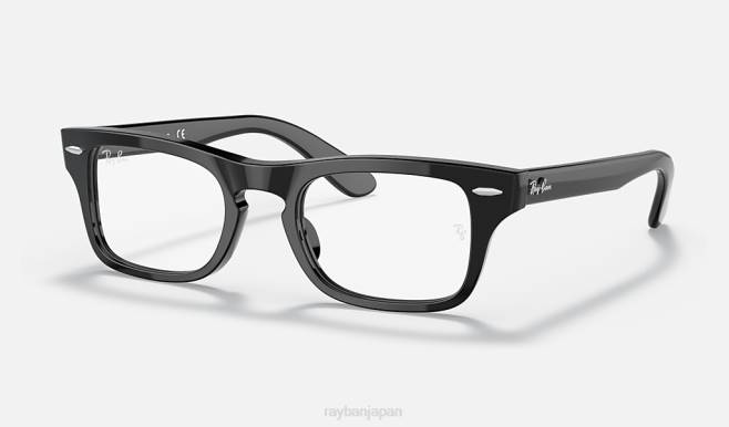 Ray-Ban ポリッシュブラック 子供たち バーバンク光学系 眼鏡 44RX2758