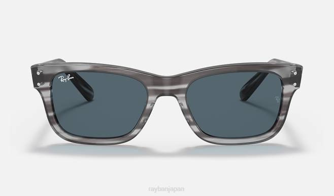 Ray-Ban ポリッシュグレー/ブルー 男性 バーバンク サングラス 44RX290