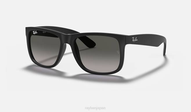 Ray-Ban マットブラック/ダークグレー 男性 ジャスティンクラシック サングラス 44RX34