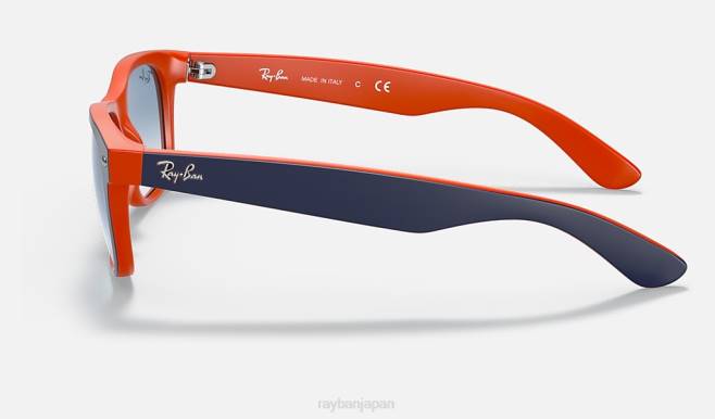 Ray-Ban オレンジ/ライトブルーにポリッシュブルー 男性 新しいウェイファーラーのカラーミックス サングラス 44RX350
