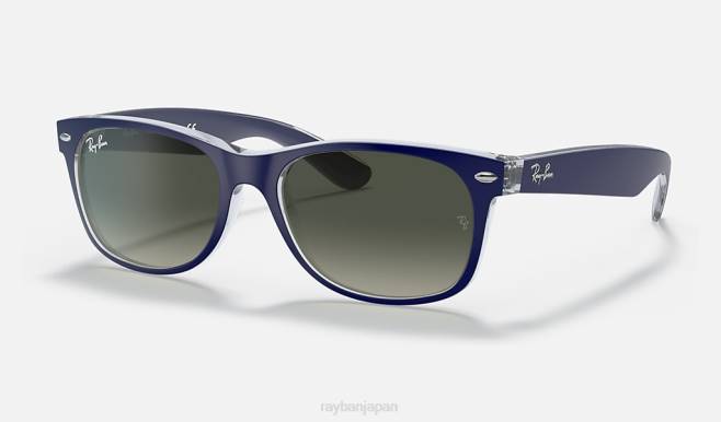 Ray-Ban マットブルー/グレー 男性 新しいウェイファーラーのカラーミックス サングラス 44RX354