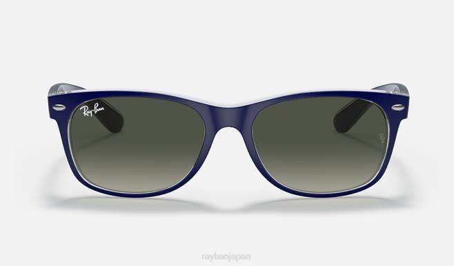 Ray-Ban マットブルー/グレー 男性 新しいウェイファーラーのカラーミックス サングラス 44RX354