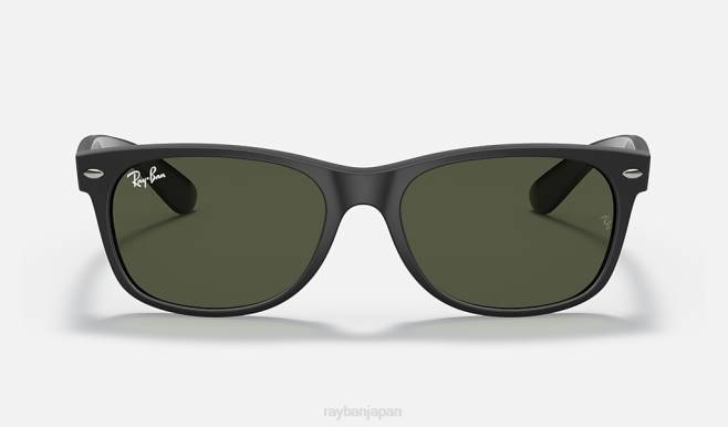 Ray-Ban マットブラック/グリーン 男性 新しいウェイファーラーのカラーミックス サングラス 44RX357