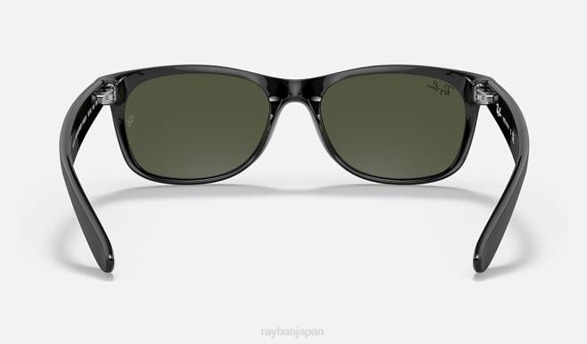 Ray-Ban マットブラック/グリーン 男性 新しいウェイファーラーのカラーミックス サングラス 44RX357