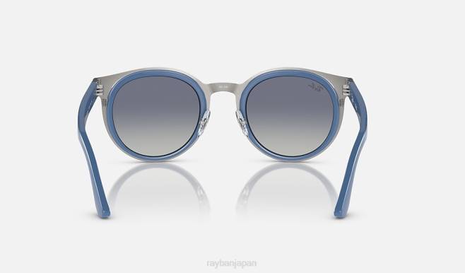 Ray-Ban ガンメタル/グレー/ブルーにポリッシュライトブルー 男性 ボニー サングラス 44RX362