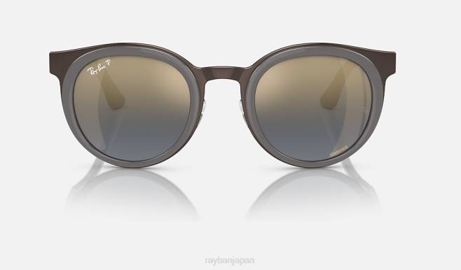Ray-Ban コッパー/グレー/ブルーにポリッシュグレー 男性 ボニー サングラス 44RX363