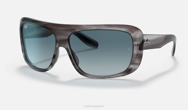 Ray-Ban ポリッシュグレー/ブルー 男性 ブレア サングラス 44RX502
