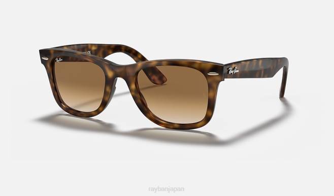 Ray-Ban ポリッシュドライトハバナ/ライトブラウン 男性 旅人の容易さ サングラス 44RX658