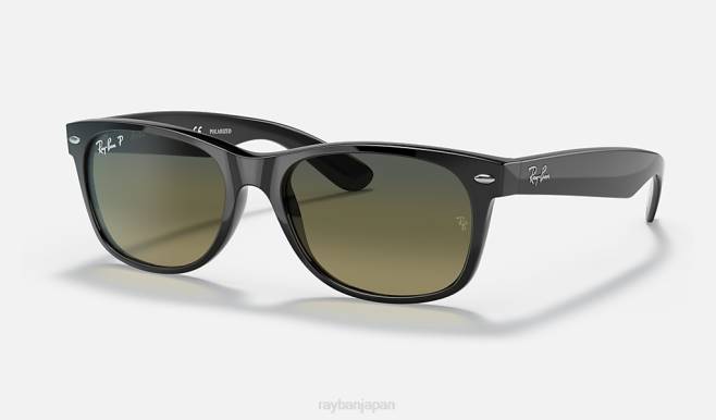 Ray-Ban ポリッシュブラック/ブルー/グリーン 男性 新しいウェイファーラーコレクション サングラス 44RX926