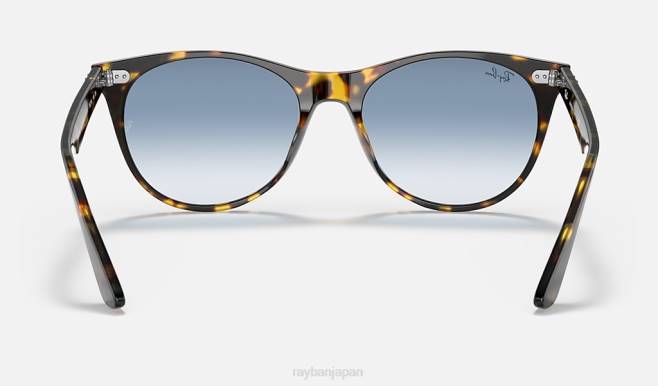 Ray-Ban ポリッシュイエローハバナ/ライトブルー 男性 ウェイファーラー II 斑点 サングラス 44RX1229