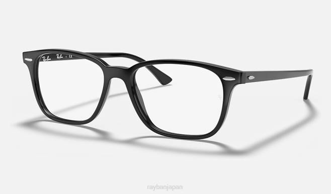 Ray-Ban ポリッシュブラック 男性 RB7119 光学系 眼鏡 44RX2213