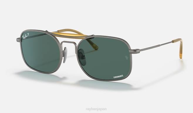Ray-Ban マットグレー/ライトブルー 男性 RB8062チタン サングラス 44RX1219