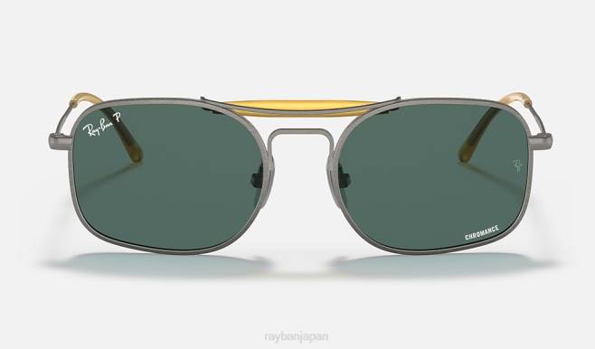 Ray-Ban マットグレー/ライトブルー 男性 RB8062チタン サングラス 44RX1219