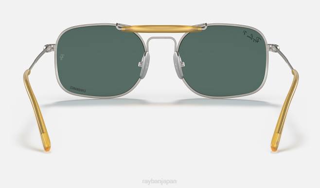 Ray-Ban マットグレー/ライトブルー 男性 RB8062チタン サングラス 44RX1219