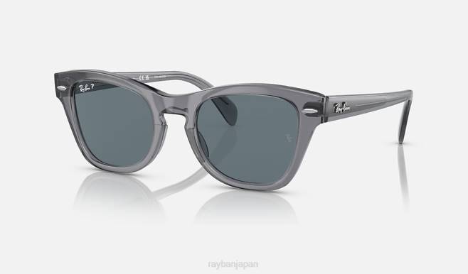 Ray-Ban 洗練された透明なグレー/ダークブルー 男性 rb0707s サングラス 44RX403
