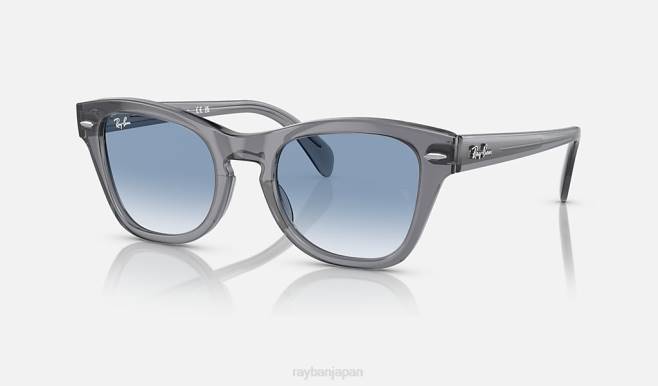 Ray-Ban 洗練された透明なグレー/ブルー 男性 rb0707s サングラス 44RX406