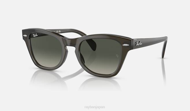 Ray-Ban ポリッシュドトランスペアレントオリーブグリーン/グレー 男性 rb0707s サングラス 44RX408