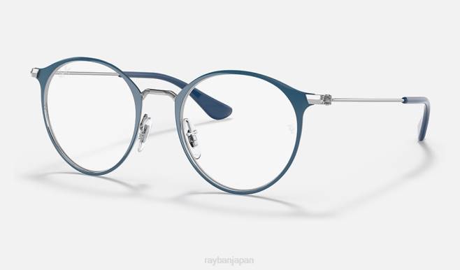 Ray-Ban シルバーにポリッシュブルー 子供たち rb1053光学系 眼鏡 44RX2749
