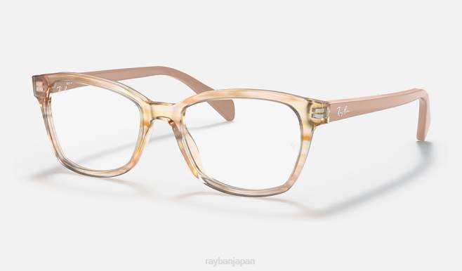 Ray-Ban ポリッシュブラウンストライプマルチカラー 子供たち rb1591光学系 眼鏡 44RX2699