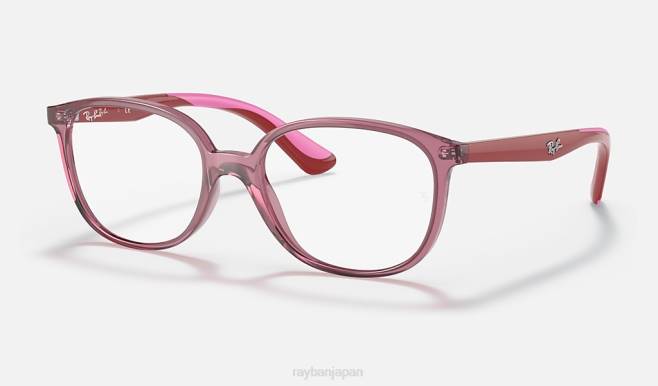 Ray-Ban 磨かれた透明な赤 子供たち rb1598光学系 眼鏡 44RX2773