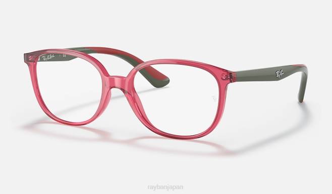 Ray-Ban 磨かれた透明な赤 子供たち rb1598光学系 眼鏡 44RX2777