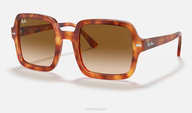 Ray-Ban ポリッシュレッドハバナ/ライトブラウン 女性 rb2188 サングラス 44RX1576