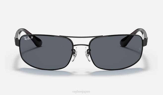 Ray-Ban マットブラック/グレー 男性 rb3445 サングラス 44RX805