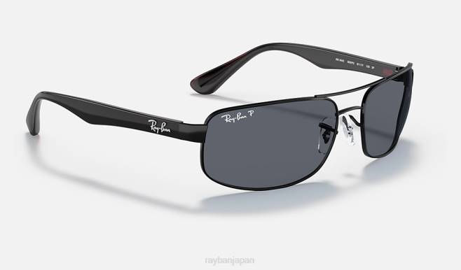 Ray-Ban マットブラック/グレー 男性 rb3445 サングラス 44RX805