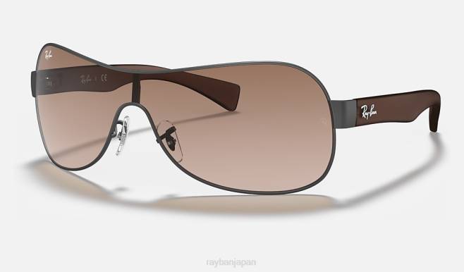 Ray-Ban マットガンメタル/ブラウン 男性 rb3471 サングラス 44RX801