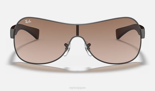 Ray-Ban マットガンメタル/ブラウン 男性 rb3471 サングラス 44RX801