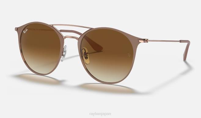 Ray-Ban コッパー/ライトブラウンにポリッシュベージュ 男性 rb3546 サングラス 44RX650