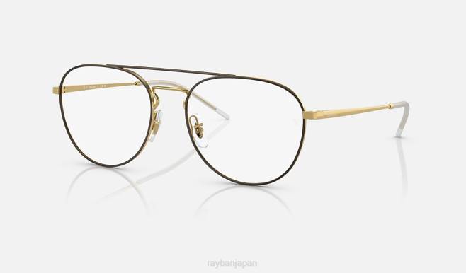 Ray-Ban ゴールド/クリア/グリーンにポリッシュブラウン 男性 rb3589 トランジション サングラス 44RX1519