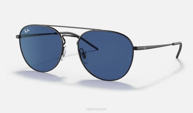 Ray-Ban マットブラック/ブルー 男性 rb3589 サングラス 44RX796